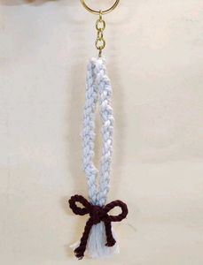 Macrame Keychain with Bow