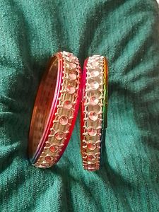 Colorful Rhinestone Bangles (Set of 2)
