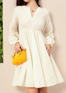 DressBerry Sweet Serenity Puff Sleeve Fit & Flare