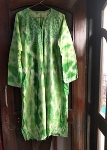 Green Embroidered Pheran