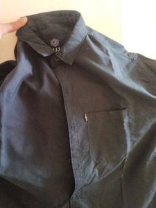 Black Button-Down Shirt