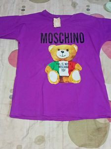 Moschino Purple Bear Tee