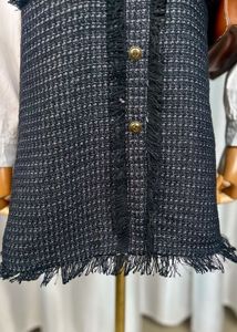 Chic Faux 2Pc Grey Tweed Dress