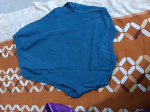 Blue Short Sleeve Top