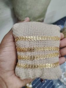 Gold Leaf Necklace Chain
