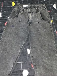 Acid Wash Grey Jeans