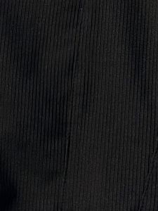 NUOM Black Ribbed Tank Top