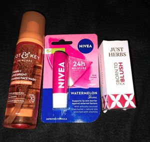 Skincare Bundle: Face Wash, Lip Balm & Blush