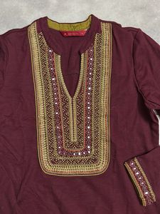 Branded Maroon Kurta