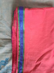 peach saree
