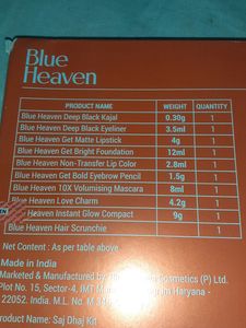 Blue Heaven Make Up Combo