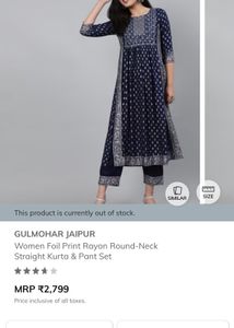 “Gulmohar Jaipur” Festive Navy 2piece Suit