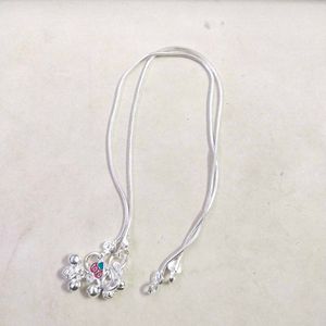 Pure Silver  Chain ⛓️ Anklets पायल 9" Inch.