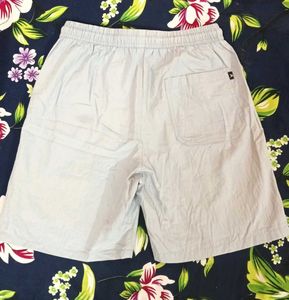 Light Blue Casual Shorts