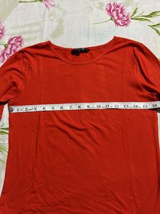 Globus red Bell Sleeves Top