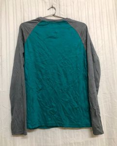 Athletic Sea Green Long Sleeve T Shirt