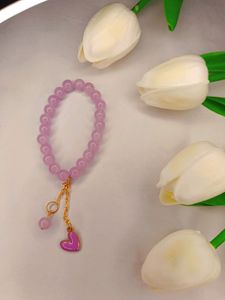 Purple And Lavender 🪻 Heart Bracelet
