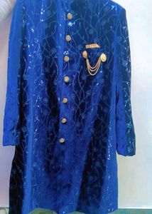 Blue 💙 Sherwani New Branded ,🎉💐