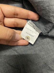 Charcoal Chambray Embroidered TunicTor