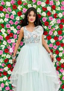 Elegant Pastel Blue Dress