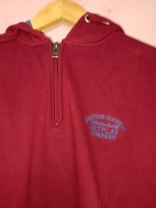 Maroon Pullover Hoodie with cap