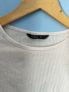 Branded Shein Crop Top White