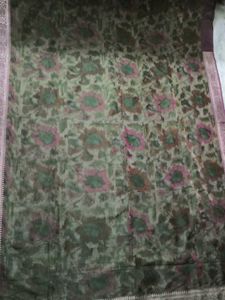 Elegant Floral Silk Saree