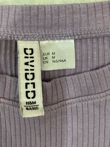 H &amp; M, Cropped Ribbed Top