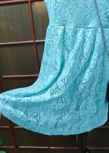 Lace Skater Mini Dress