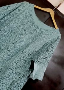 Light Sea Green Lace Top For 46 Bust