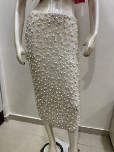 Floral Top and Pearl Skirt Set
