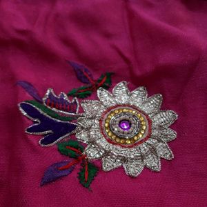 Two shades saree with blouse