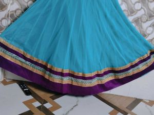 Elegant Blue Anarkali Kurta