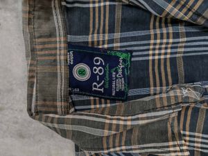 Blue &amp; Brown Plaid Shirt