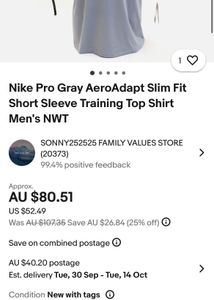 Nike Pro Training Imported Unisex Shirt