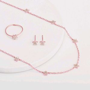 Giva 925 Real Silver Star Necklace Set