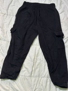 Black Cargo Sweatpants
