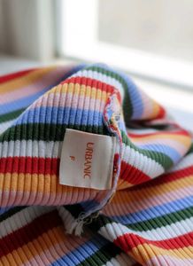 Striped Crop Tank Top