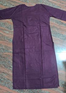 Embroidered Purple Kurti Size Xl