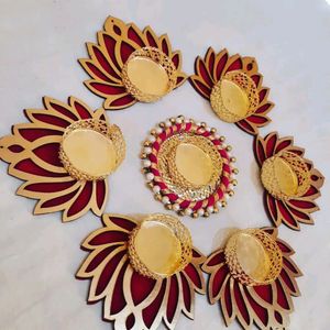Lotus Diya Rangoli