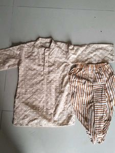 Chikankari Dhoti Kurta Set(12-18 Months)