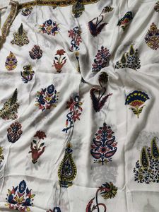 House Of Dorii Women Blue Printed Kurta Set