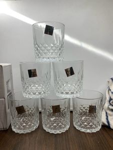 300ml Diamond Whiskey Glass Set Of 6
