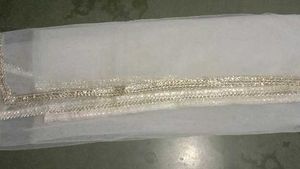 Elegant White &amp; Gold Dupatta