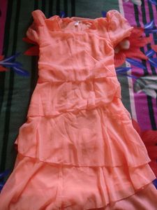 Peach Colour Midi