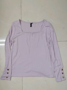💢SALE💢 L.O.V Lavender Ribbed Top (Size M)