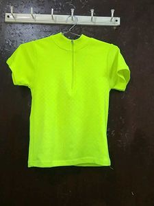 Neon Colored Crop Fitted Top