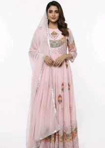 Elegant Pink Anarkali Kurta Set