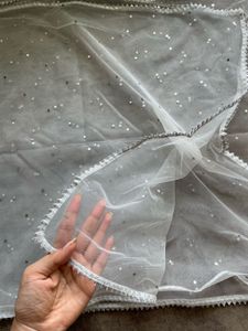 Sparkling White Dupatta