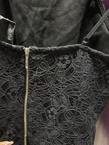 Black Lace Cami Tank Forever Brand
